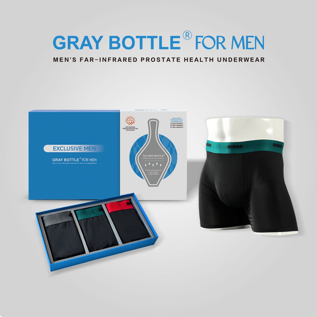 GRAY BOTTLE FOR MEN-Men's Far-Infrared Prostate Underwear-1